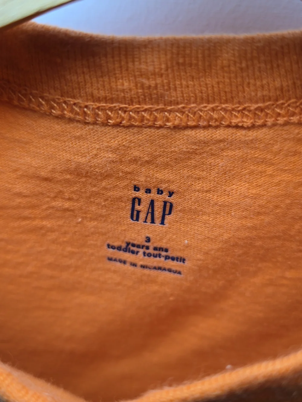 GAP Orange Kids T-Shirt with Yellow Construction Trucks